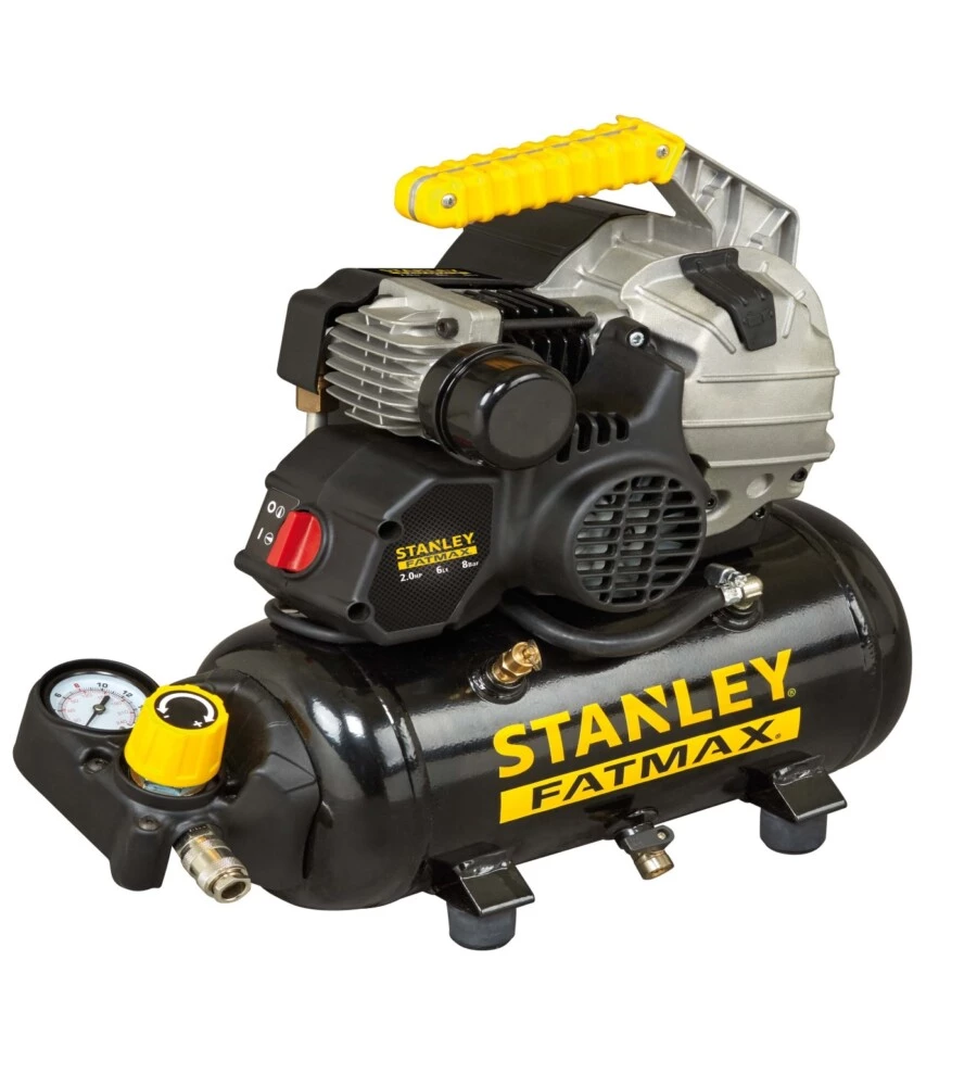 Compressore aria portatile lubrificato stanley "futura range hy 227/8/6e" 6l 2hp